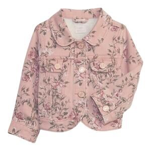 Gap × LoveShackFancy Baby Floral Icon Denim Jacket NWT 6-12 Months